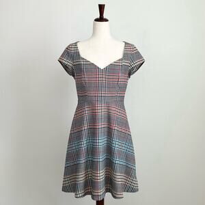 Anthropologie Moulinette Soeurs Plaid Flannel Sweetheart Dress